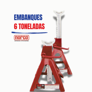 Par de embanques capacidad de 6 Ton